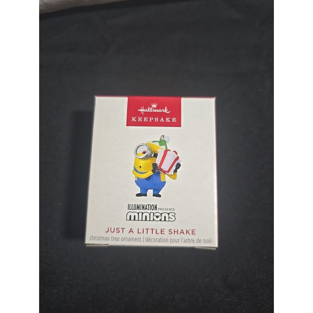 2024 Hallmark‎ Mini Minions Just a Little Shake Ornament, 1" Miniature